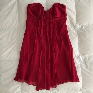 LAST CHANCE! Express Red Strapless Dress Size 0